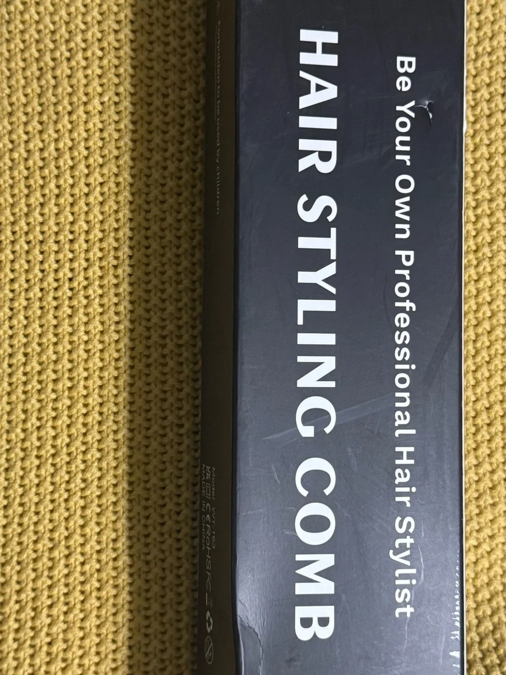 Hair Styling Comb - Black - Grooming Comb